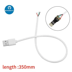 A Type USB 2.0 Male To 4 Wires Open Cable For DIY OEM Soldering