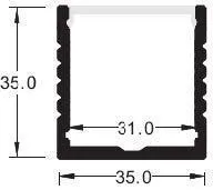 Aluminum Channel - MOSS-ALM-3535