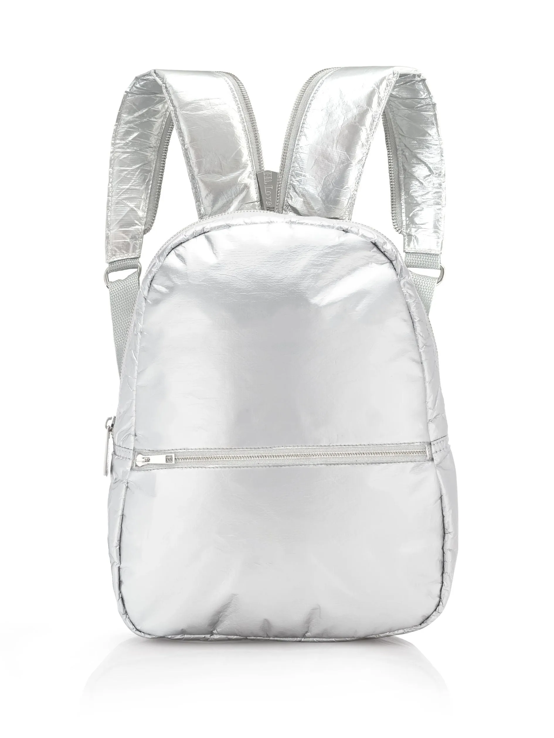 Backpack and Convertible Sling Bag in Silver