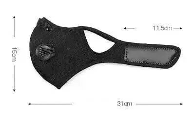 FuturePPE Mesh Sports Mask with 5-Layer Carbon Activated Filter