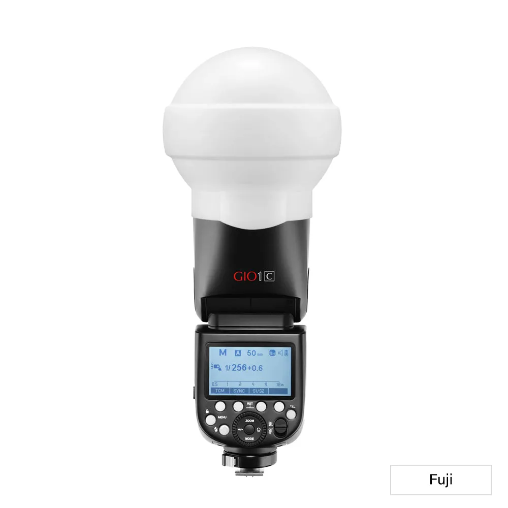 GIO1 Round Head On and Off Camera Speedlite & Diffuser Dome