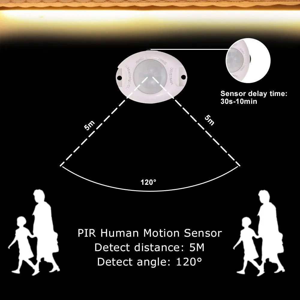 Low Voltage - Motion Sensor PIR Strip Light 1.2M 3W LED Strip Light