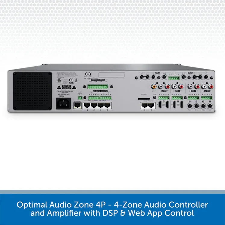 Optimal Audio Zone 4  / 4-Zone Audio Controller with DSP & Web App Control