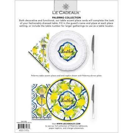 Palermo Charger Placemats, Place Cards, Napkins & Coasters