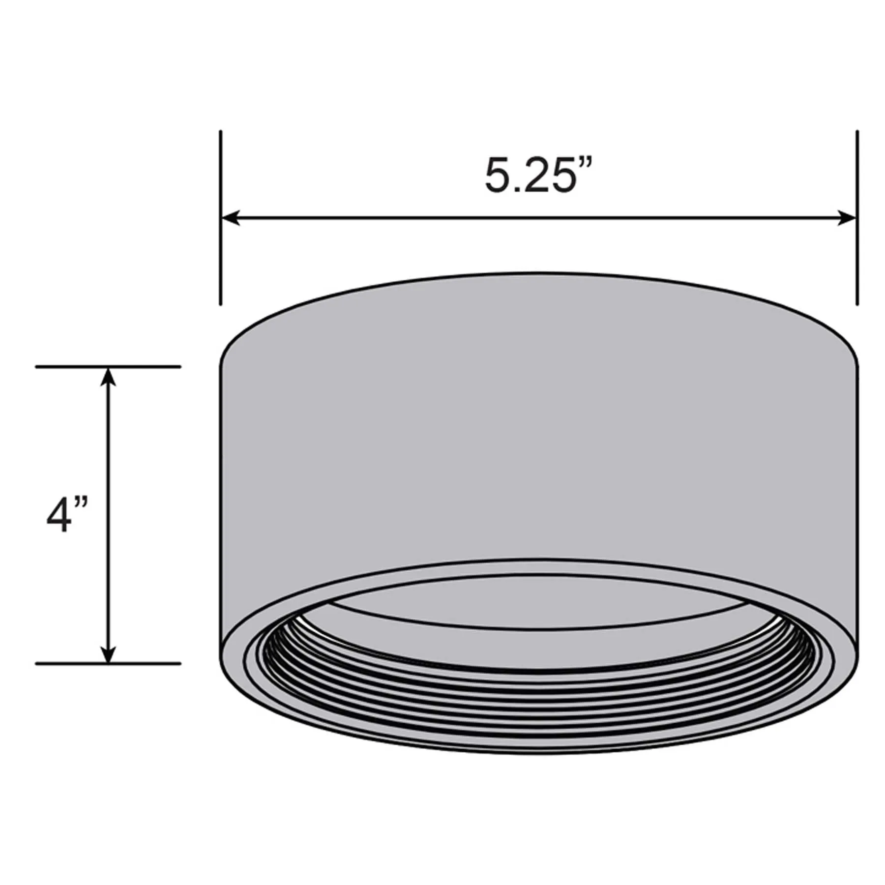 Reel 1 Light 5.25in. Flush Mount - White