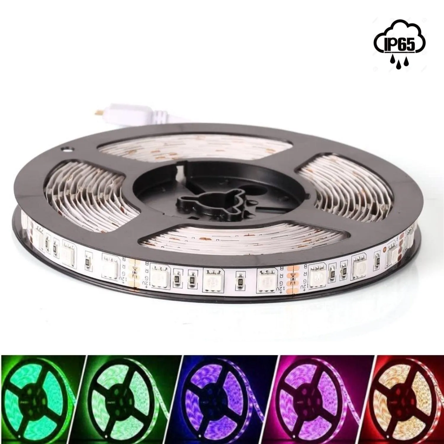 RGB LED Strip DC 12V 5050 IP65 Waterproof 60LED/m 5 Metre