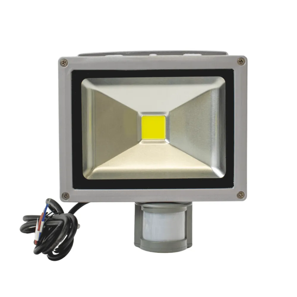 TCD - 20W 12V LED Waterproof Outdoor Motion Sensor Floodlight - Cold White