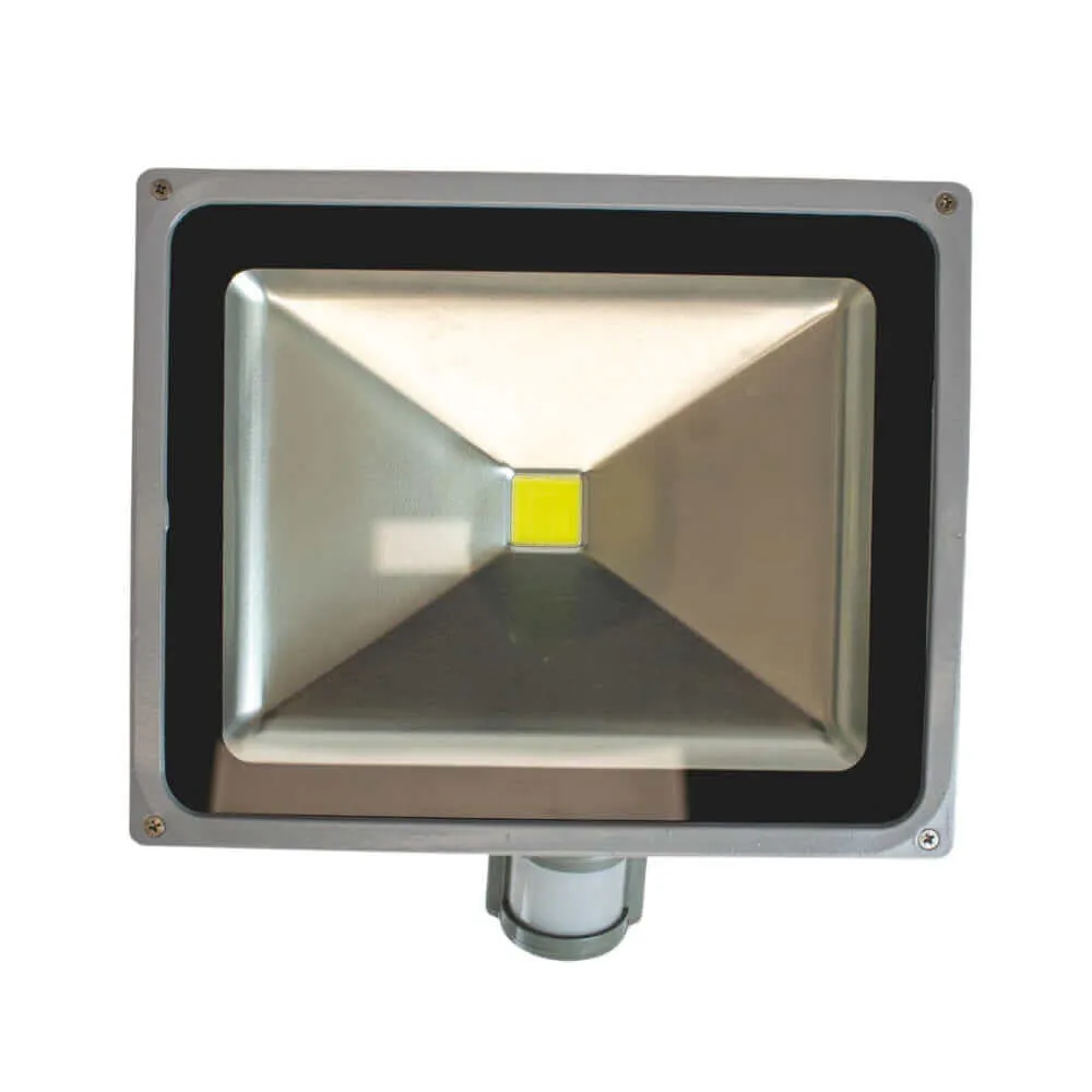 TCD - 50W 12V LED Waterproof Outdoor Motion Sensor Floodlight - Cold White