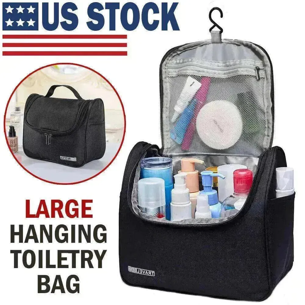 Toiletry Bag: Men Women Makeup Shave Organizer