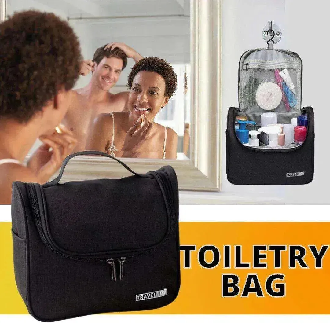 Toiletry Bag: Men Women Makeup Shave Organizer