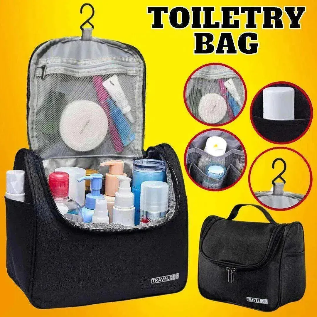 Toiletry Bag: Men Women Makeup Shave Organizer